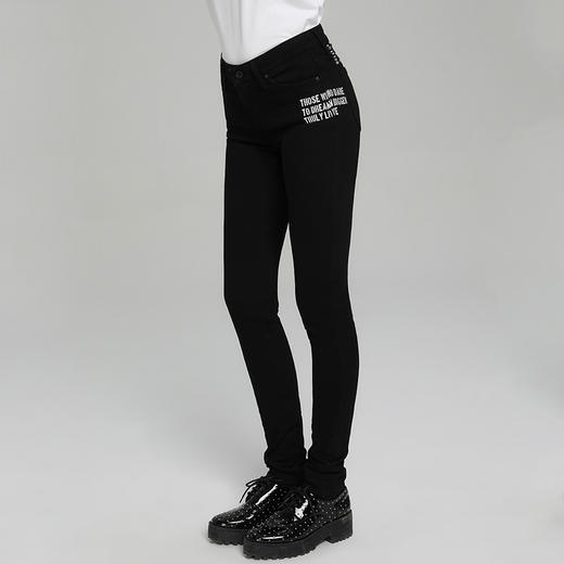 【尺码24-25】Lee商场同款101+牛仔裤女秋冬新款黑色长裤LWN4184TH898 商品图1