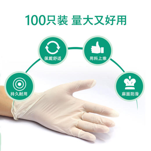【预售2月17日发货】食品级pvc一次性隔菌手套    战”疫”防护   100只热卖 商品图1