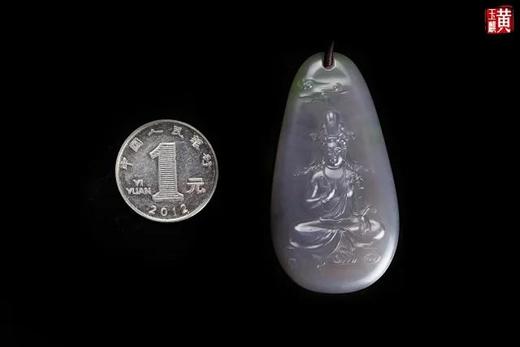 和田玉烟紫玉【观音】吊坠 配精美编织挂绳 赠证书 商品图3