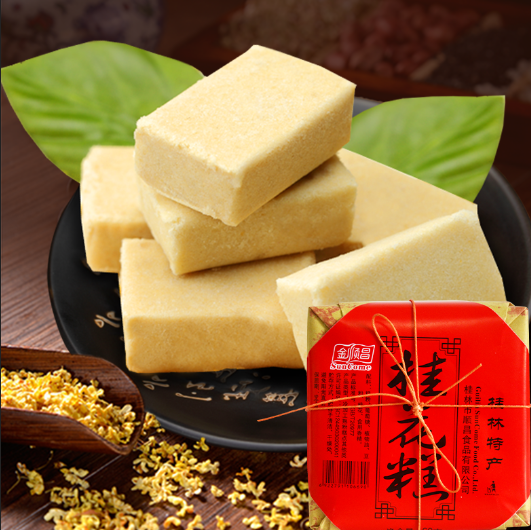 广西桂林特产桂花糕传统糕点板栗绿豆糕老年人食品适合吃的软零食