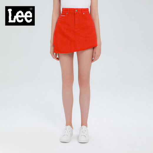 Lee商场同款红色裙裤女短裤裙子裤子2020新款潮显瘦L398494UH74P 商品图0