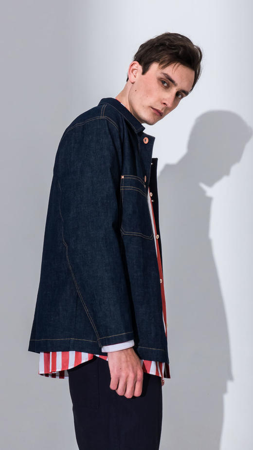 DEC P959072298男装新品休闲时尚牛仔夹克外套舒适潮流 商品图1