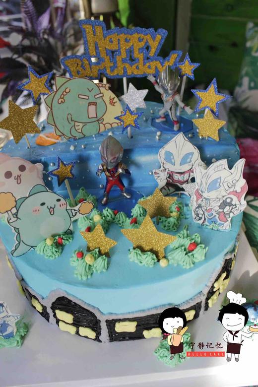 奶油蛋糕 下单前请仔细阅读商品详情 奥特曼 小怪兽如需增加或者修改文字 请下单备注 商品图1