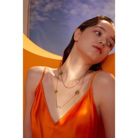 The golden coins long necklace