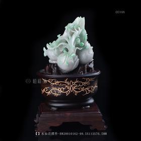 【凌波仙子】翡翠水仙花摆件-BW20010162