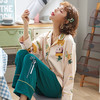 睡衣内衣女秋 开衫长袖上衣家居服 韩版卡通可爱居家服春秋套装冬 商品缩略图7