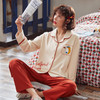 睡衣内衣女秋 开衫长袖上衣家居服 韩版卡通可爱居家服春秋套装冬 商品缩略图2