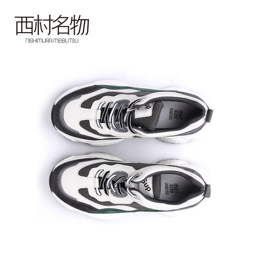 西村名物2020春季新品撞色拼接透气网面绑带老爹鞋女-X20AM19091 商品图3