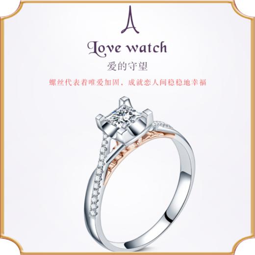 埃菲尔印记婚戒 18K金钻石戒指群镶结求婚钻戒女爱的守望Ⅰ 商品图0