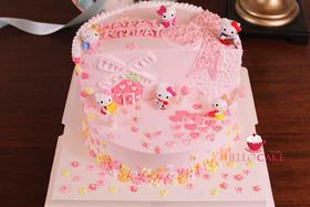 下单前请仔细阅读商品详情 奶油蛋糕 hello kitty如需增加或者修改文字 请下单备注 