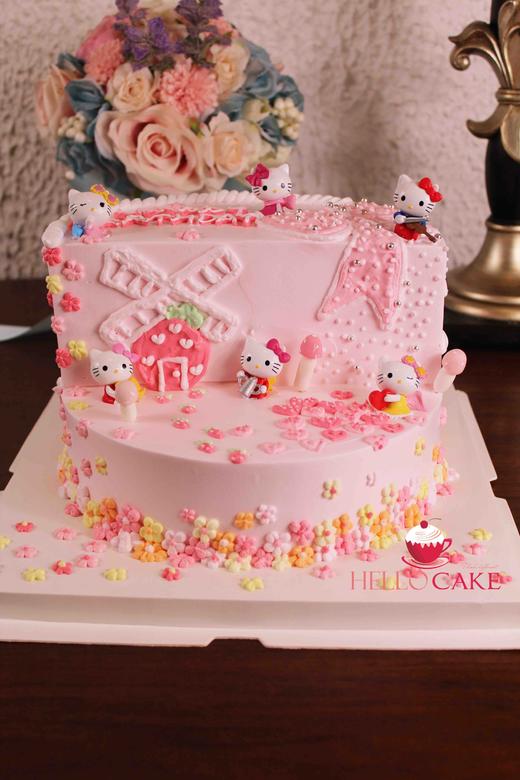 下单前请仔细阅读商品详情 奶油蛋糕 hello kitty如需增加或者修改文字 请下单备注  商品图1