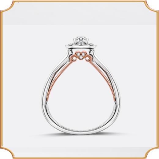 MLE超级珠宝18K白金钻石戒指女结婚求婚戒女正品爱如初见I 商品图1