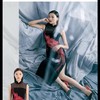 蔓楼兰/LOMELL 黑色长款彤羽旗袍 商品缩略图1