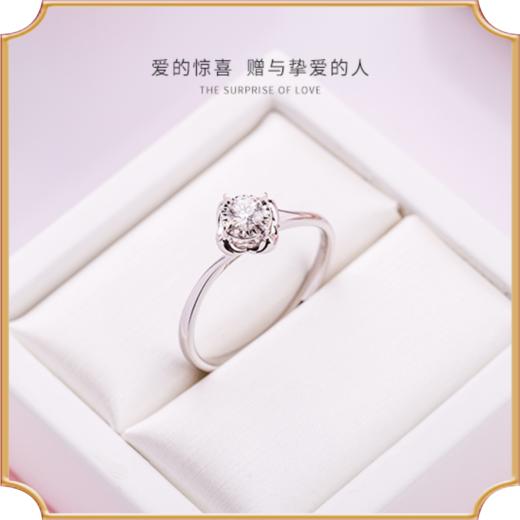 埃菲尔印记婚戒 18K白金钻石戒指女求婚结婚爱的星愿Ⅱ 商品图1