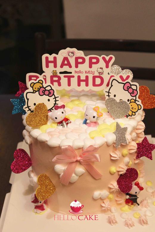 下单前请仔细阅读商品详情 奶油蛋糕 hello kitty如需增加或者修改文字 请下单备注  商品图0