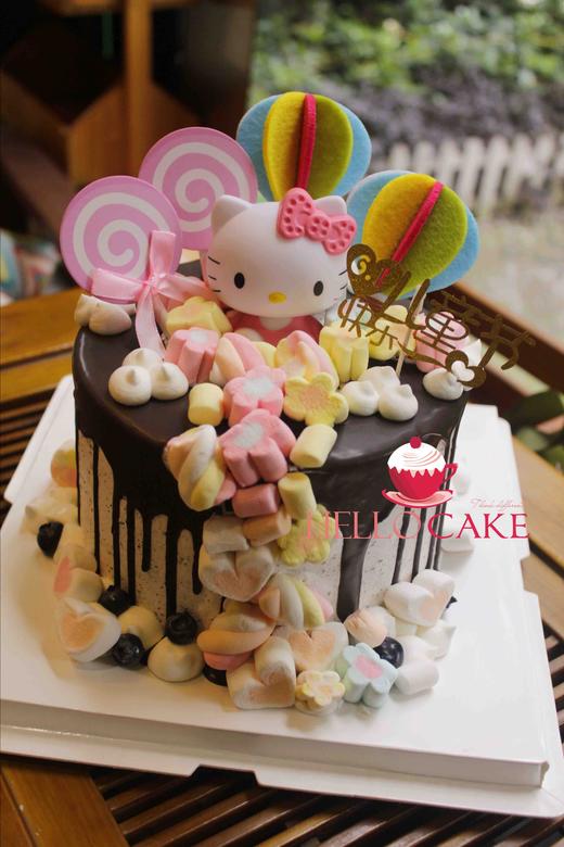 下单前请仔细阅读商品详情 奶油蛋糕 hello kitty 如需增加或者修改文字 请下单备注 商品图1