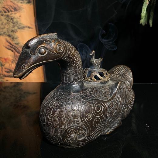 纯铜鸳鸯熏香炉 商品图1