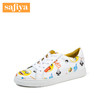 商场同款 |Safiya X emoji合作款春秋季牛皮休闲小白鞋商场同款平底舒适女鞋SF81112148 商品缩略图0