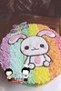 下单前请仔细阅读商品详情  彩虹手绘蛋糕 兔子 生肖 如需增加或者修改文字 请下单备注 商品缩略图1