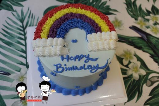下单前请仔细阅读商品详情  彩虹奶油蛋糕 如需增加或者修改文字 请下单备注 商品图1