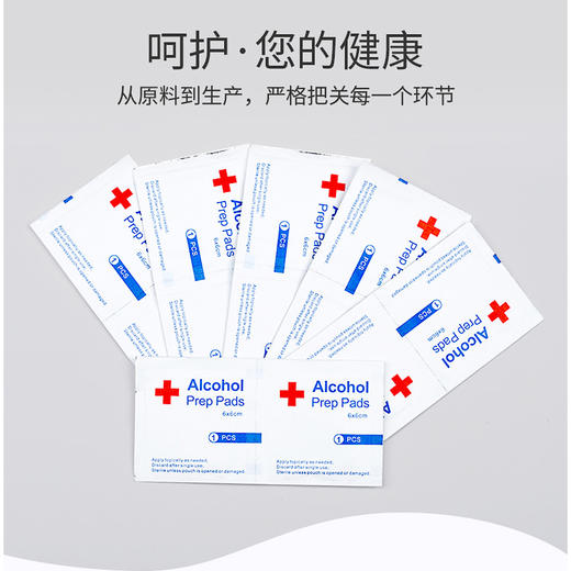 【预售3月10日发货】欧普拉消毒棉片  100片锡箔独立包装，安全卫生 商品图2