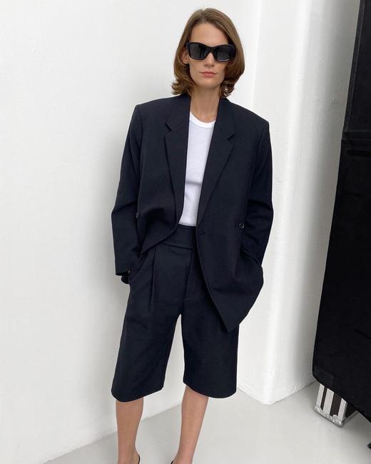 Toteme 20SS 黑色LOREO双排扣夹克 商品图1