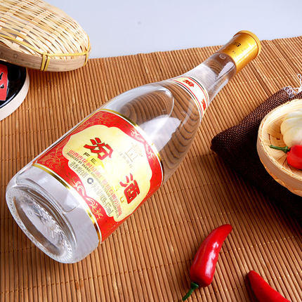 山西汾酒杏花村酒 玻汾酒53度 黄盖汾酒 475ml*1瓶 商品图2