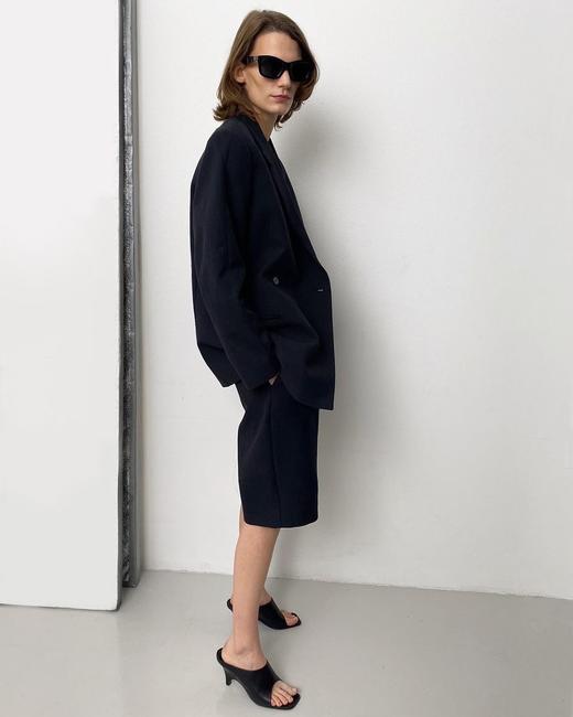 Toteme 20SS 黑色LOREO双排扣夹克 商品图2