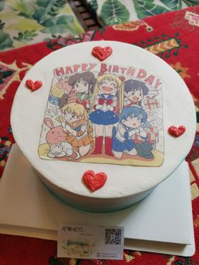 照片蛋糕   下单前请仔细阅读商品详情 美少女战士 照片可更换  如需增加或者修改文字 请下单备注