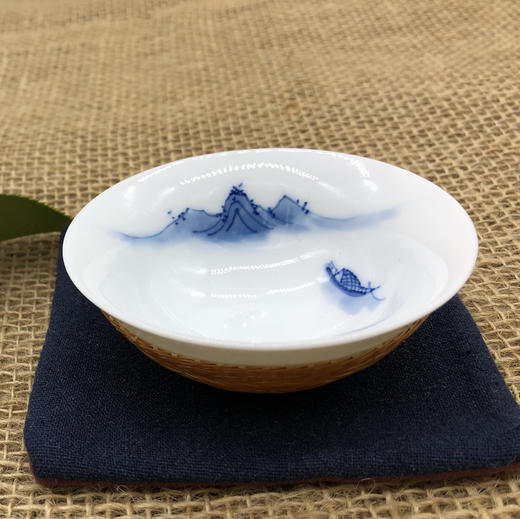 【老山翁】竹丝精编手绘和趣杯 商品图0