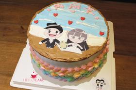   下单前请仔细阅读商品详情  奶油蛋糕 情侣 纪念日  如需增加或者修改文字 请下单备注 