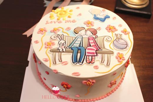   下单前请仔细阅读商品详情  奶油蛋糕 情侣  如需增加或者修改文字 请下单备注  商品图0