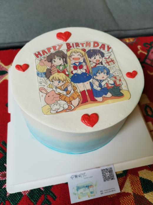 照片蛋糕   下单前请仔细阅读商品详情 美少女战士 照片可更换  如需增加或者修改文字 请下单备注 商品图1