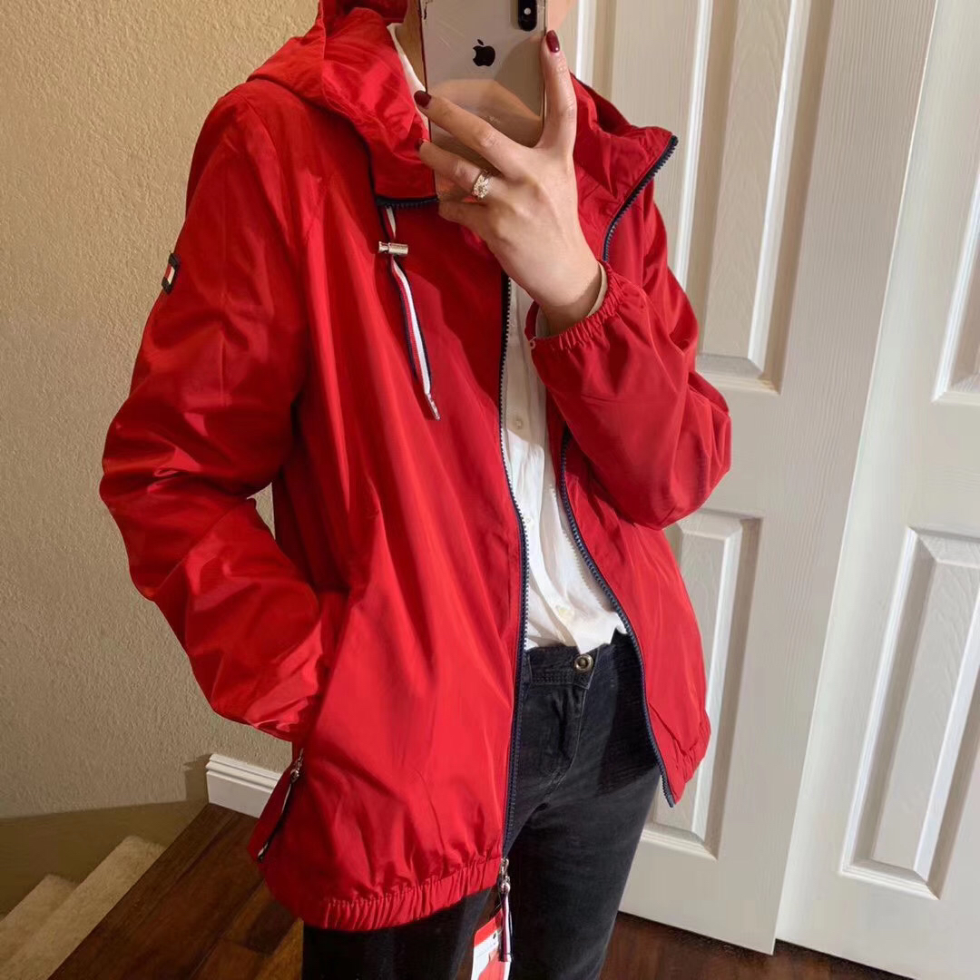 春秋夏最火爆款 tommy hilfiger 汤米女款薄款冲锋衣