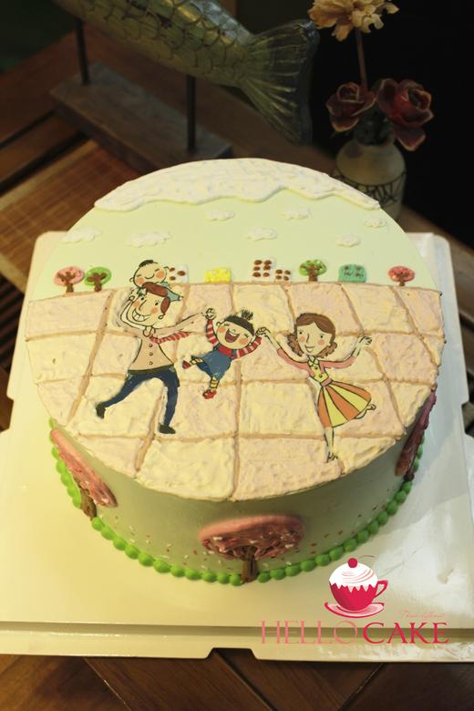   下单前请仔细阅读商品详情  奶油蛋糕 家人 一家四口  如需增加或者修改文字 请下单备注  商品图0