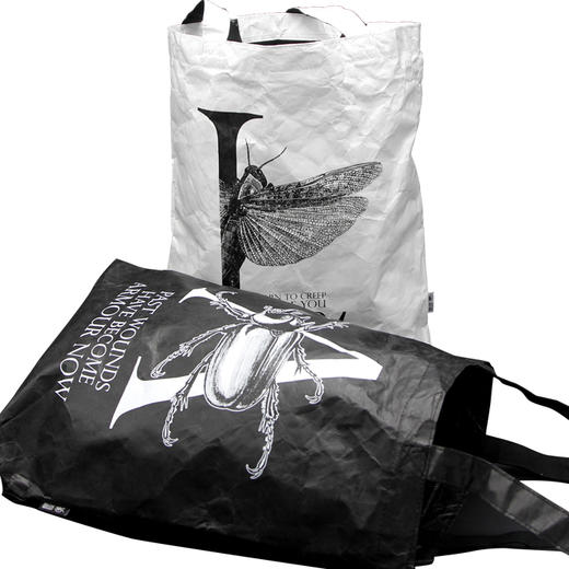 吾蟲-杜邦纸手提袋 文艺青年手提单肩大容量简约杜邦纸可折叠【官方授权】【48小时发货】 商品图2