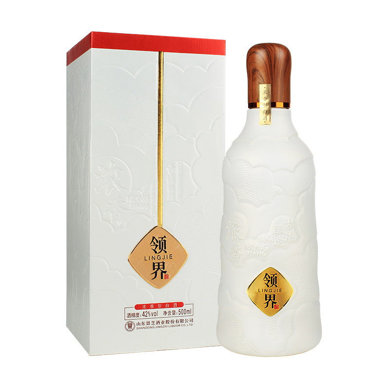 景芝领界42度500ml*2瓶浓香型白酒 山东景芝酒业