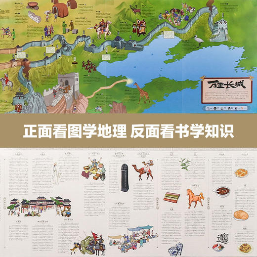 现货  中国人文地理画卷系列：丝绸之路+万里长城 （精装2册） 商品图7