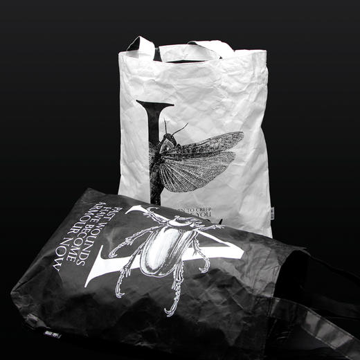 吾蟲-杜邦纸手提袋 文艺青年手提单肩大容量简约杜邦纸可折叠【官方授权】【48小时发货】 商品图0