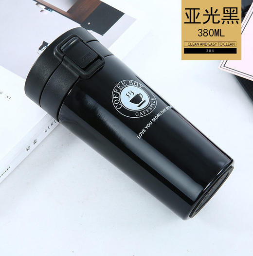 创意不锈钢保温杯学生户外运动水杯礼品便携居家日用咖啡杯弹跳杯子 商品图6