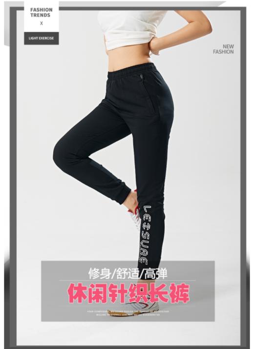 威鼎女士针织休闲小脚裤 商品图0