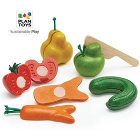 【PlanToys】全进口PlanToys木制奇异果蔬切切乐儿童女孩宝宝厨房过家家玩具