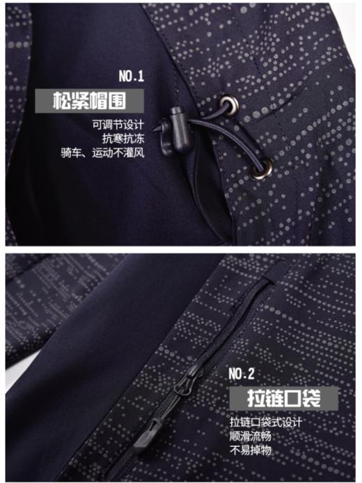威鼎男士拉链开衫连帽外套 商品图8