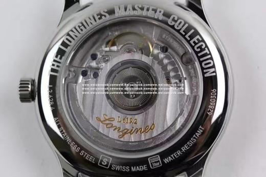 MKS浪琴名匠，型号：L2.628.4.78.6，自动机械,直径38.5毫米,男士瑞士ETA 2892-A2自动机械，动力储备42小时，表壳精钢，蓝宝石水晶玻璃 商品图12