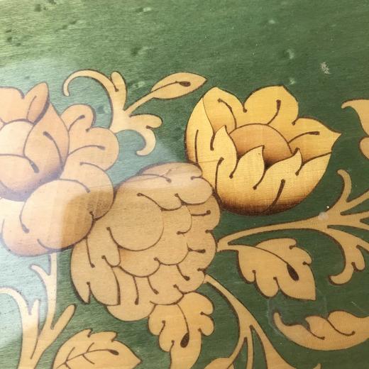 Reuge草绿色花草纹饰宝石箱八音盒 意大利手工工艺 实物见详情视频 商品图1