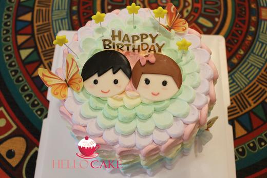 翻糖头像 情侣 下单前请仔细阅读商品详情  如需增加或修改文字 请下单备注 商品图1