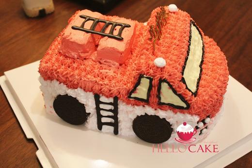 汽车蛋糕 消防车   下单前请仔细阅读商品详情    如需增加或者修改文字 请下单备注 商品图2
