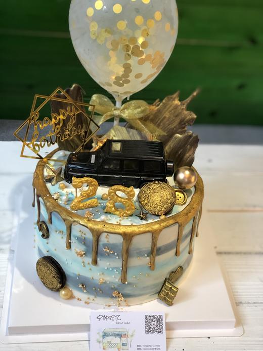 汽车蛋糕 数字可更换下单前请仔细阅读商品详情   如需增加或者修改文字 请下单备注 商品图1