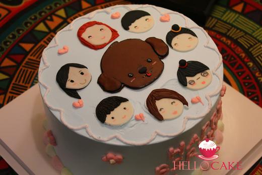 翻糖头像 家人 朋友 宠物下单前请仔细阅读商品详情 如需增加或修改文字 请下单备注  商品图0