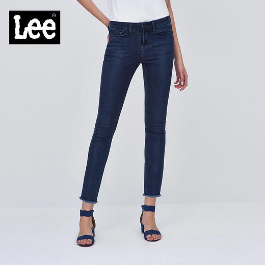 【尺码24-25】Lee商场同款2019年女款贴身小脚九分牛仔裤L124004EX10N 商品图0